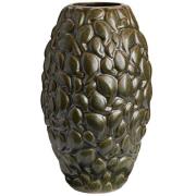 Knabstrup Keramik Leaf vase Limited Edition 40 cm Khaki vert