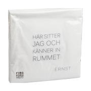 ERNST Ernst serviet med citat Tid-Rum 20-pak Hvid