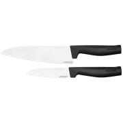 Fiskars Hard Edge knivsæt kokkekniv og grøntsagskniv 2 dele