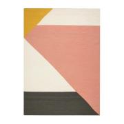 NJRD Stripes blocks kelimtæppe pink 170x240 cm