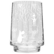 Muurla In the Woods fyrfadsstage/vase 20 cm Klar/Hvid