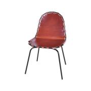 OX Denmarq Stretch stol læder cognac, sort understel