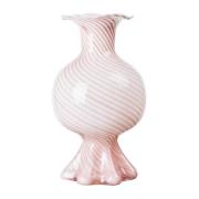 Broste Copenhagen Mella vase 30 cm Fairy pink/Offwhite