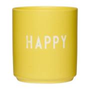 Design Letters Design Letters favoritkop 25 cl Happy/Yellow