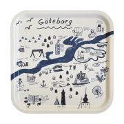 Fine Little Day Gothenburg bakke 32x32 cm White-Blue