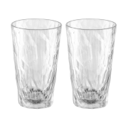 Koziol Club No. 6 longdrinkglas plast 30 cl 2-pak Krystalklar