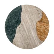 Bloomingville Adelaide skærebræt Ø25 cm Grøn/Hvid/Gul marmor