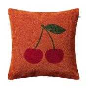 Chhatwal & Jonsson Cherry pudebetræk 50x50 cm Apricot orange-rød-grøn