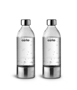 Aarke Aarke PET vandflaske 1 l 2-pak Blankpoleret rustfrit stål