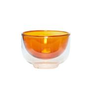 Hübsch Skål Ø13 cm Glas klar-amber