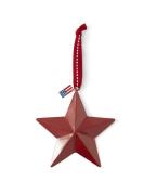 Lexington Metal Star Stjerne 12x12 cm Rød
