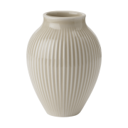 Knabstrup Keramik Knabstrup vase riflet 12,5 cm Ripple sand