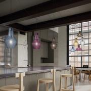 Hængelampe Romeo 130 cm, gennemsigtigt glas