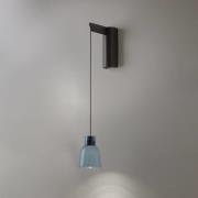 Bover Drip A/01 LED-væglampe, blå