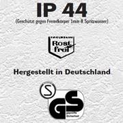 Udendørs væglampe Lija i stål i lang form