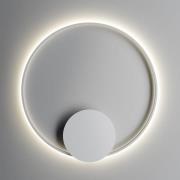 Fabbian Olympic LED-væglampe 3.000 K Ø80 cm hvid