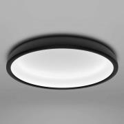 LED-loftlampe Reflexio, Ø 46 cm, sort