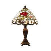Flora - klassisk bordlampe i Tiffany-stil
