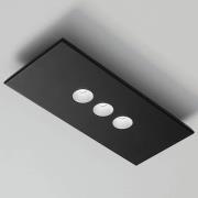 ICONE Confort LED-væg- og loftslampe, sort
