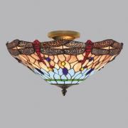 Dragonfly-loftslampe i Tiffany-stil
