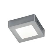 Nikkelfarvet LED-loftslampe Zeus