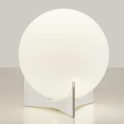 Terzani bordlampe Oscar, hvid, Ø 20 cm, glas