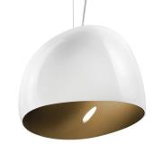 Surface hængelampe, Ø 40 cm, E27, hvid, jordbrun