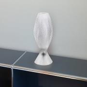 Koral bordlampe fremstillet af biomateriale, krystalklar 33 cm
