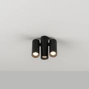 Milan Haul LED-loftlampe, 3 lyskilder, sort