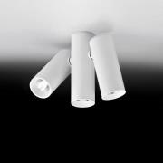Milan Haul LED-loftlampe, 3 lyskilder, hvid