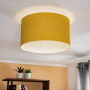 Loftlampe Pastell Roller Ø 45 cm sennepsfarvet