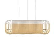 Forestier Bambus oval L-pendel hvid/naturlig