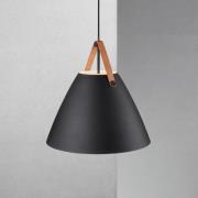 Strap hængelampe med metalskærm Ø 48cm sort