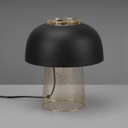 Punch bordlampe, sort/guld, Ø 25 cm