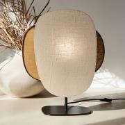 MARKET SET Bordlampe Skærm 70'erne, flerfarvet, hør, 48 cm