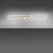 LED-loftslampe Iven, dæmpet, stål, 92,4x22 cm