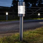 Martello LED-lampe med jordspyd og solcelle, 4 stk