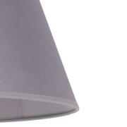Sofia lampeskærm, højde 31 cm, grå/hvid