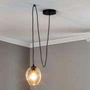 Pendellampe Starla decentral 1 lyskilde, glas klar