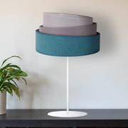 Bordlampe Pastell Trio turkis/grå/lysegrå H 50 cm