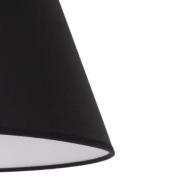 Sofia lampeskærm, højde 21 cm, sort/hvid