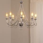 Lysekrone Retro, 8 lyskilder 75 cm, krom