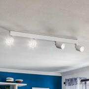 Loftspot Top, 4 lyskilder, lang, hvid