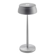 Zafferano LED genopladelig bordlampe Sister Light, aluminiumsfarve, CC...