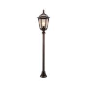 1123 vejlampe, trykstøbt aluminium, sort-kobber