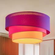 Euluna Trio Max tæppe, Ø60cm, violet/pink/orange