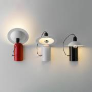 Stilnovo Lampiatta LED-væg-/bordlampe, rød