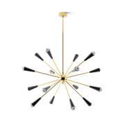 Stilnovo Sputnik LED-hængelampe, guld/sort