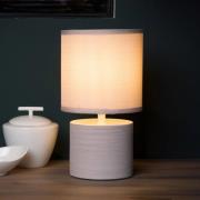 Greasby bordlampe med tekstilskærm, beige