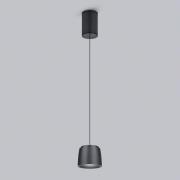 Helestra Ove LED-hængelampe Ø9,5cm 927 sort